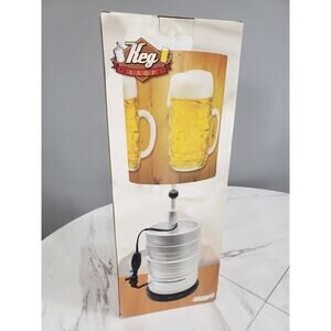 NEW Vintage Beer Keg Table Lamp Mancave Bar Barware Decor Dorm Party Decor Light